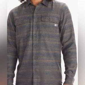 Marmot Mountain Works Shirt Mens Extra Large Flannel Button Up Long Sleeve